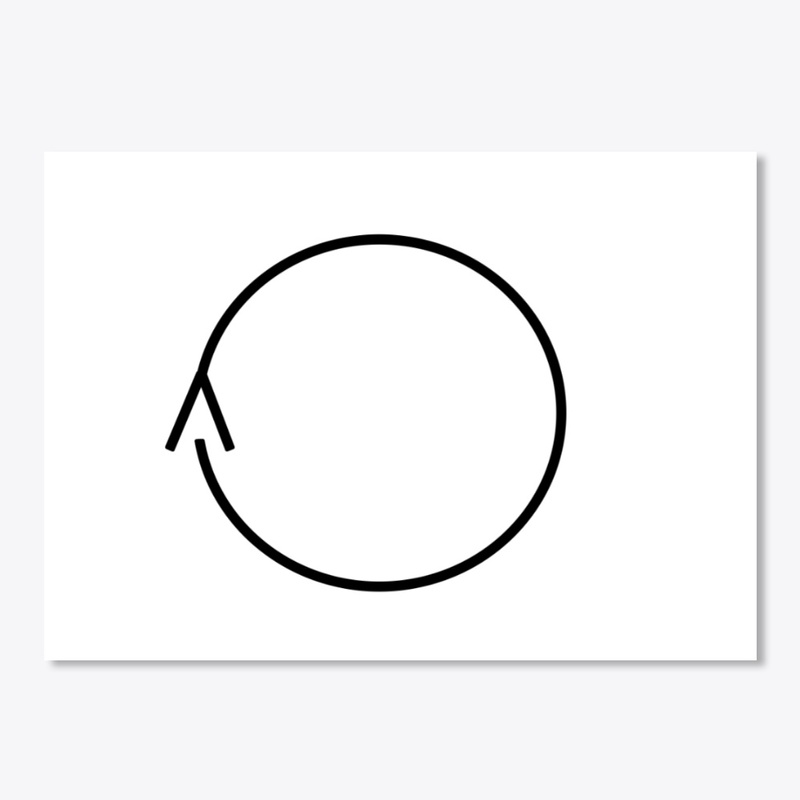 Black Minimalist Ouroboros