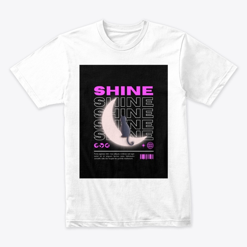 Moonlight Cat: Shine Graphic T-Shirt"