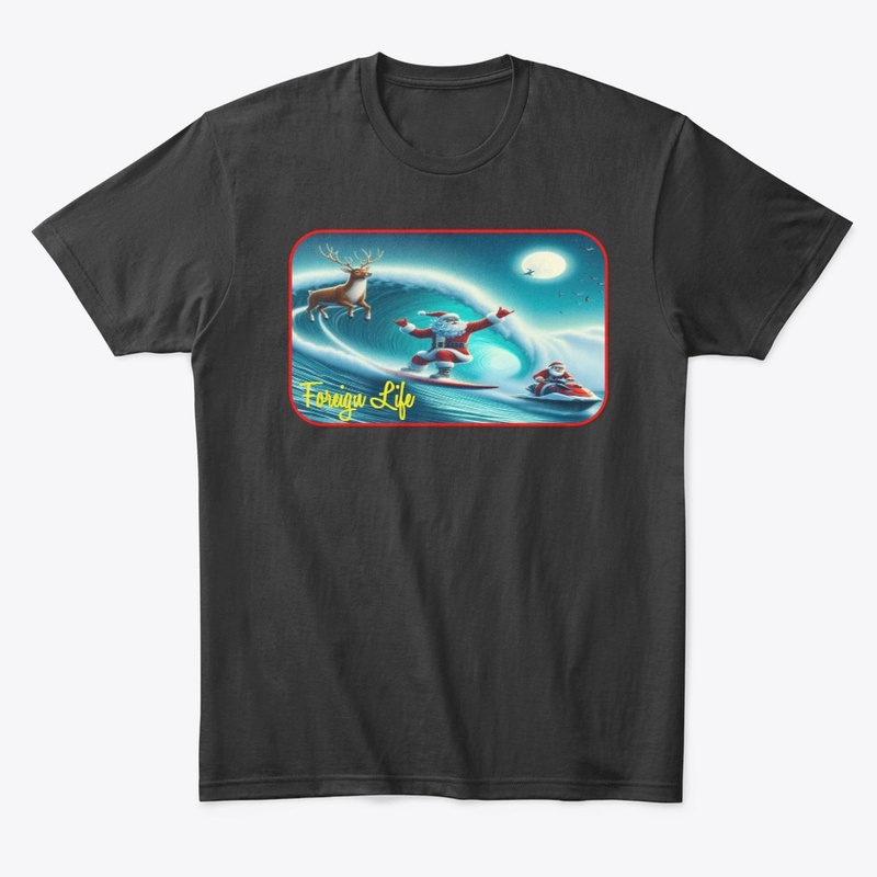 Foreign Life Santa Claus Surfing