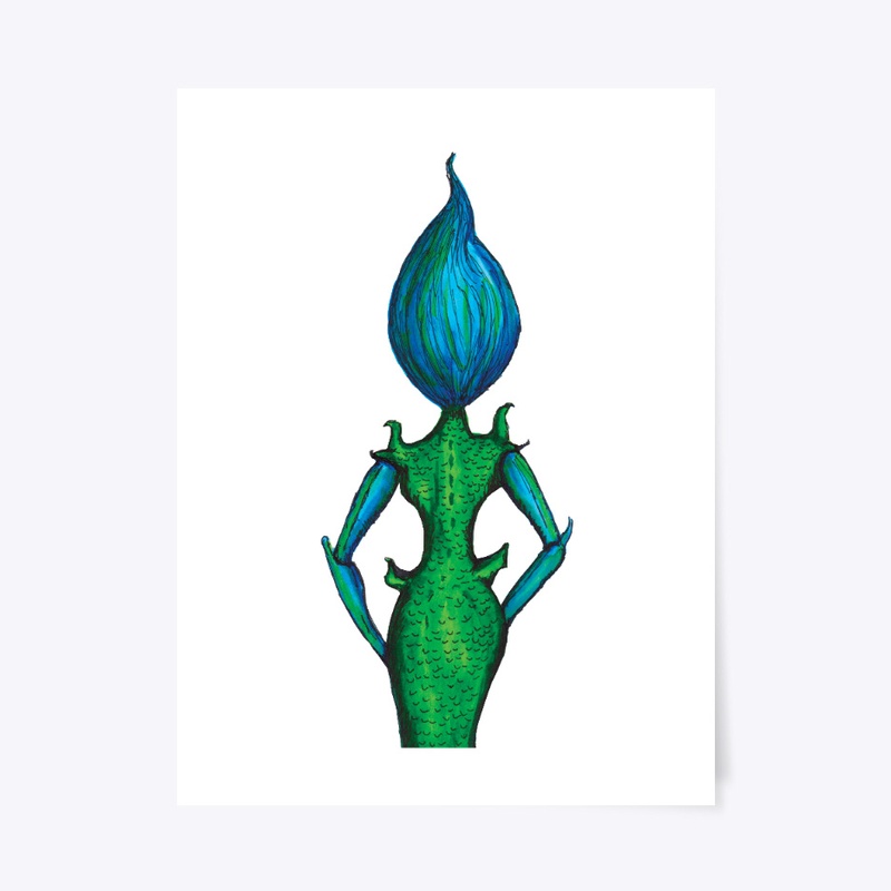 Blu-Green Girl