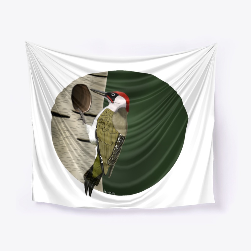 jz.birds Green Woodpecker Bird Design