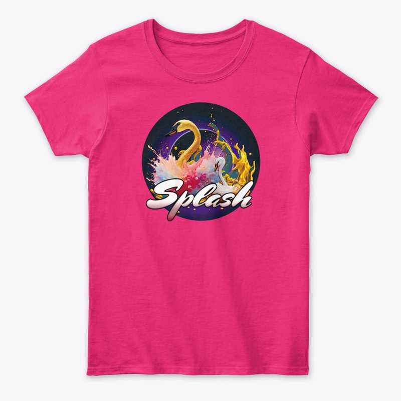 Splash moment for the swan!