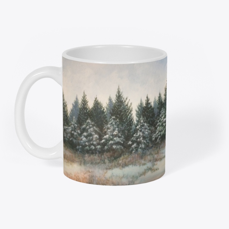 Pine Trees With Snow