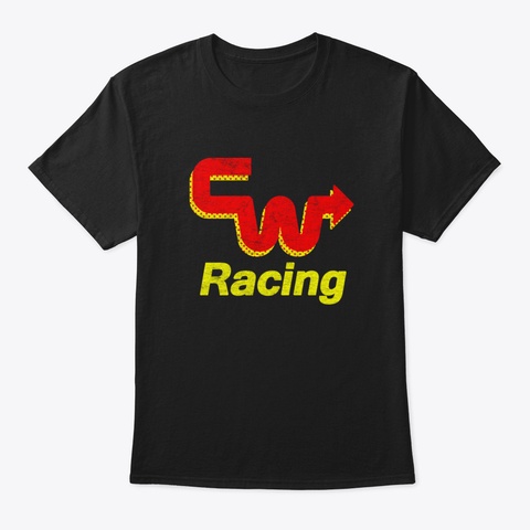 Cw Racing 80 S Bmx Freestyle Black T-Shirt Front