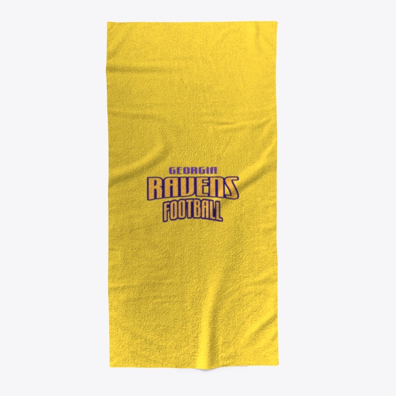 GA RAVENS BEACH TOWEL
