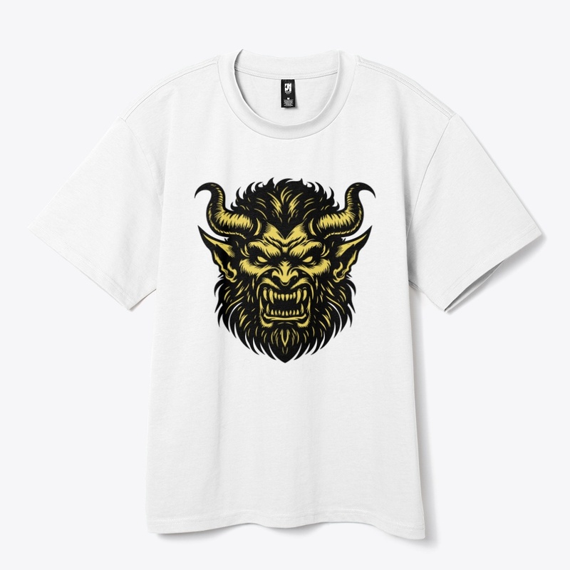 Angry Devil Head Design