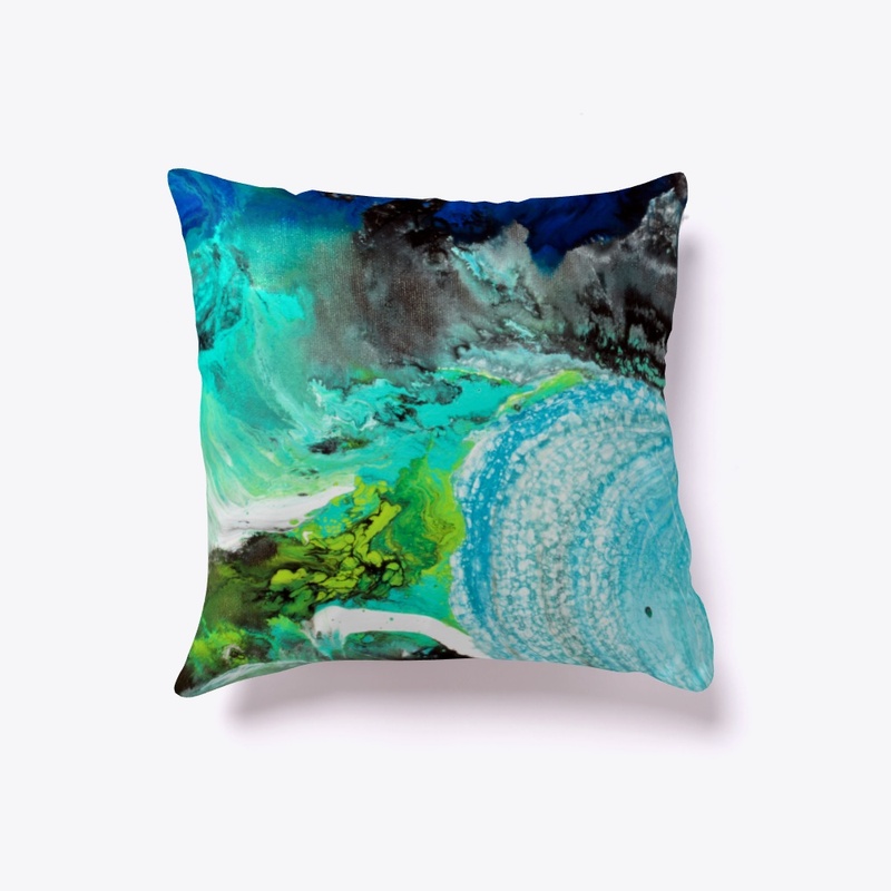 'Deep Blue' Swarez pillow