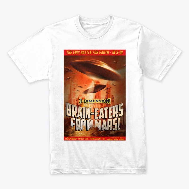 Brain-Eaters from Mars Retro Poster I