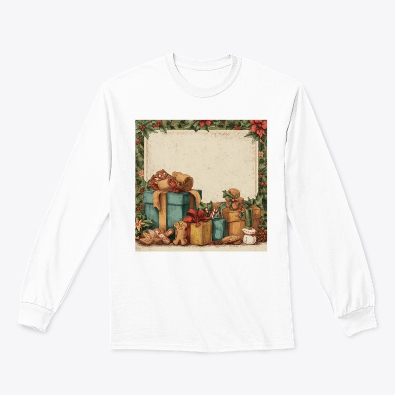 Rustic Christmas Gifts Holly Border