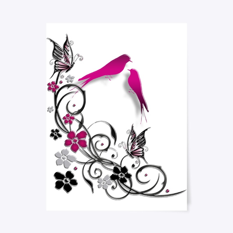 Floral, cute, awesome, women, mom, 