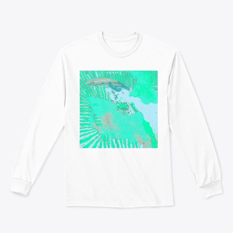 Aqua Mint Tides Abstract