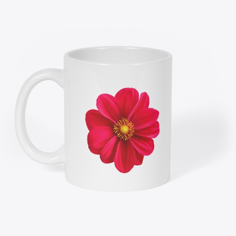 RED FLOWER T SHIRT