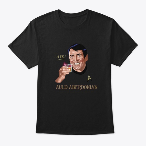 Aye! Black T-Shirt Front