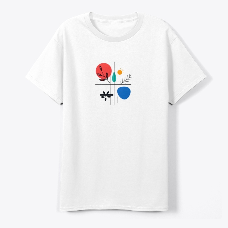 Minimalist graphic T-shirt design B