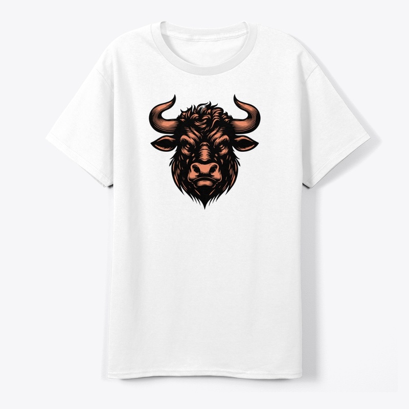 Majestic Angry Cow Head