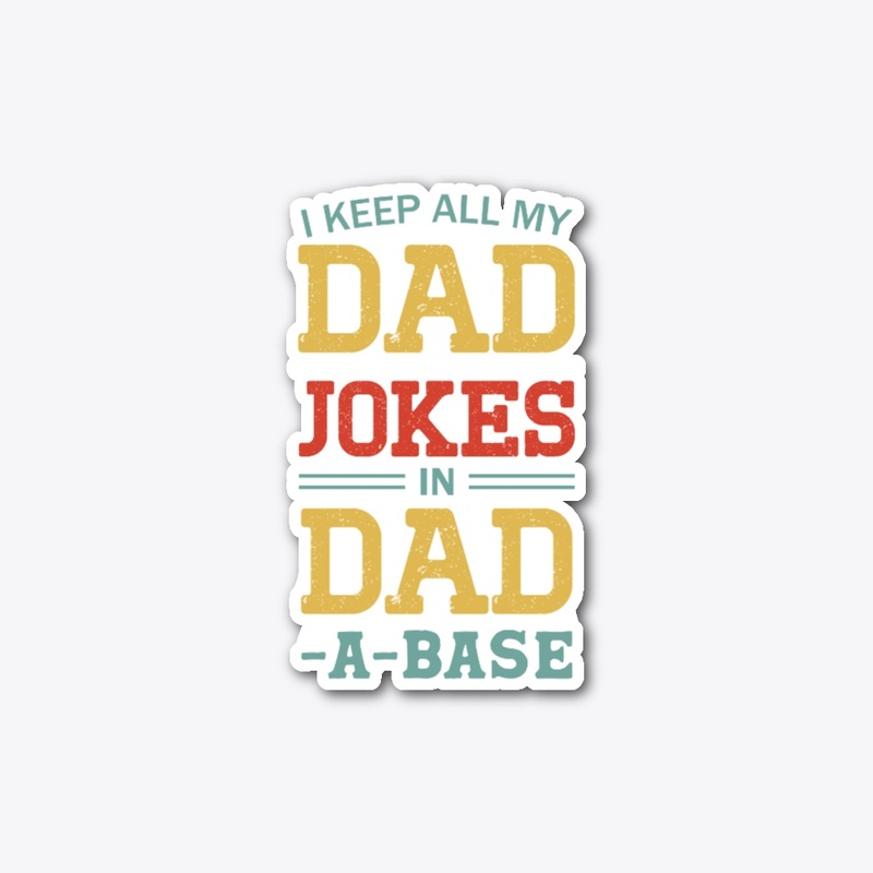 Dad Jokes Typography T-Shirt Design
