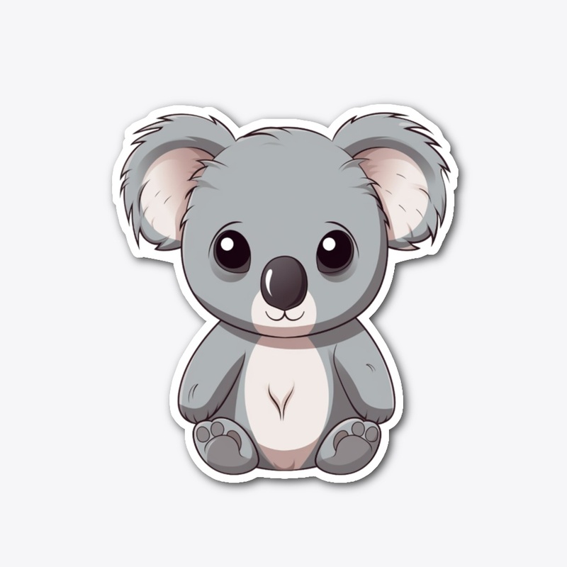 Cute koala sticker