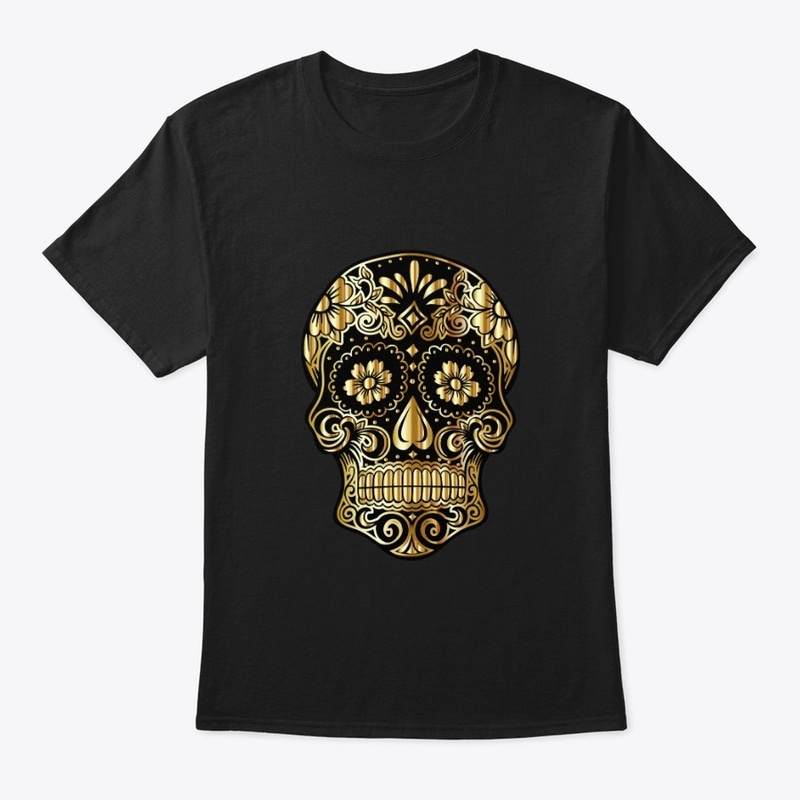 Graphic Gold Skull 