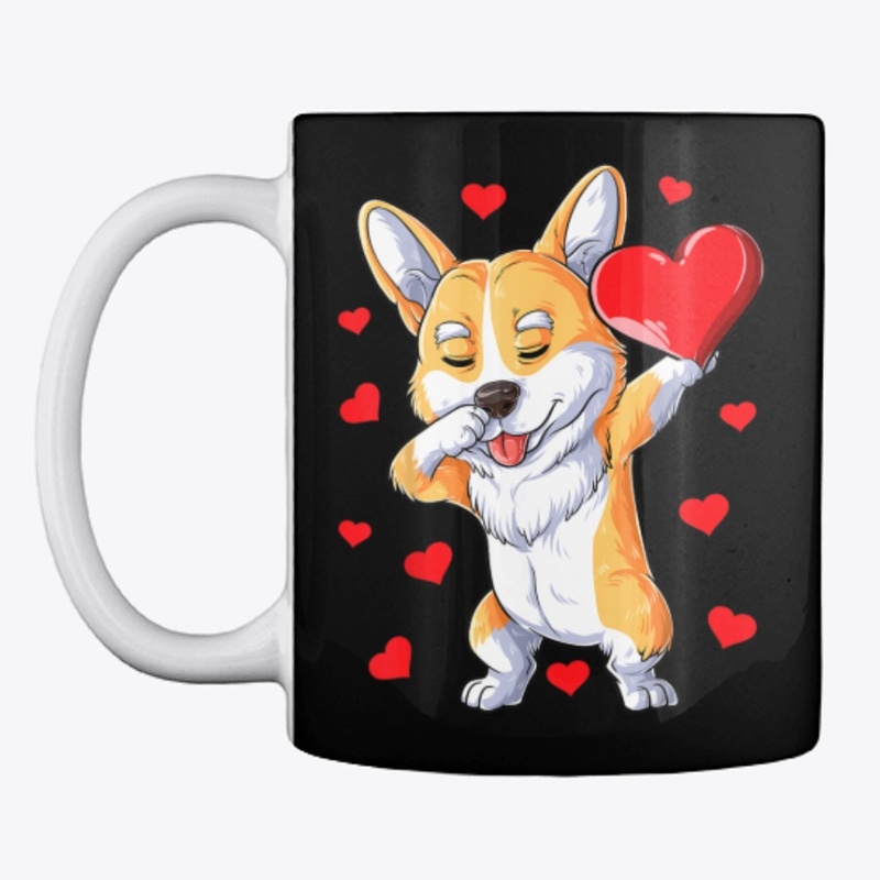 Dabbing Corgi Valentines Day Shirt
