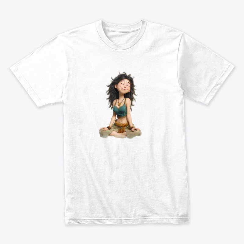 Cute 3D girl smiling and happy