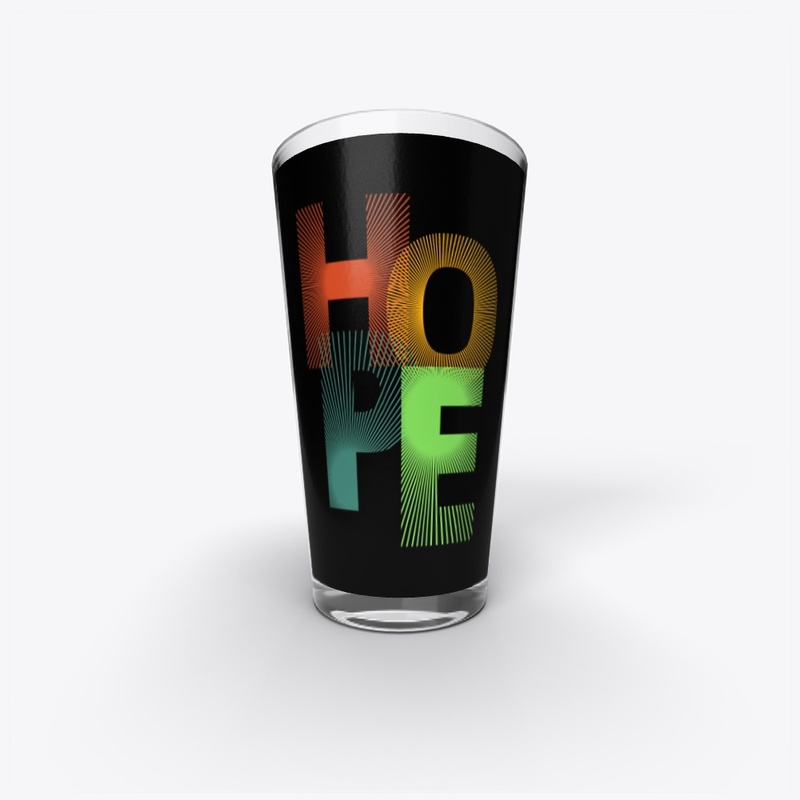 Amazing black T shirt with (hope) logo