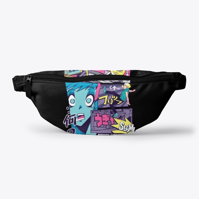 Anime Vaporwave Skater Fall Comic