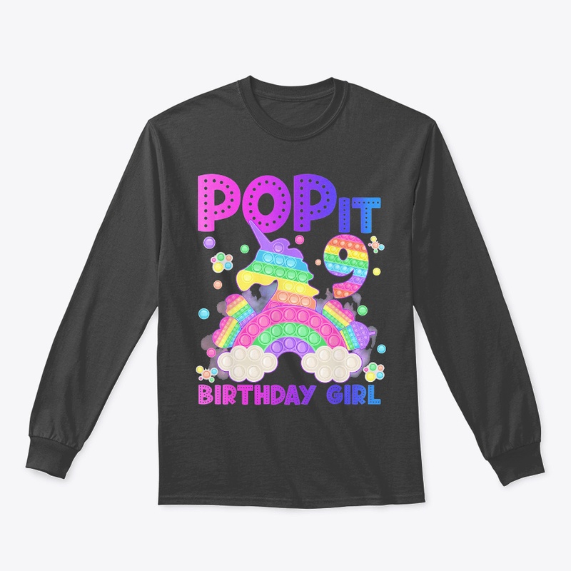 9th Birthday Unicorn Fidget Pop It