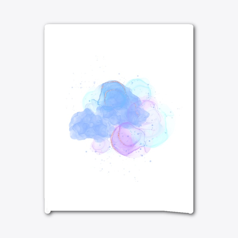 Blue Purple Color Illustration T-shirl