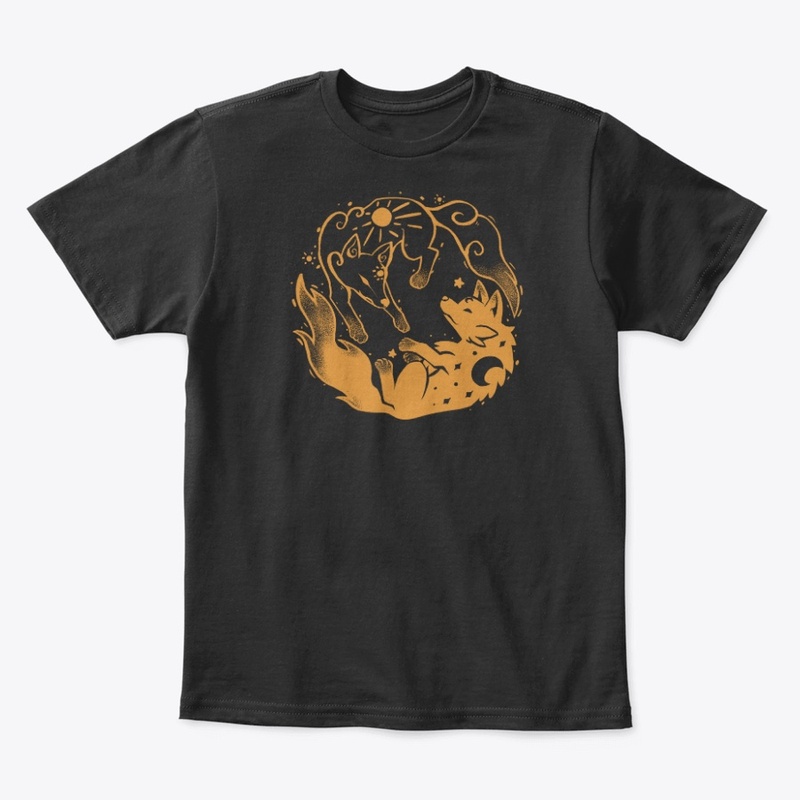 Sun and Moon Golden Wolves