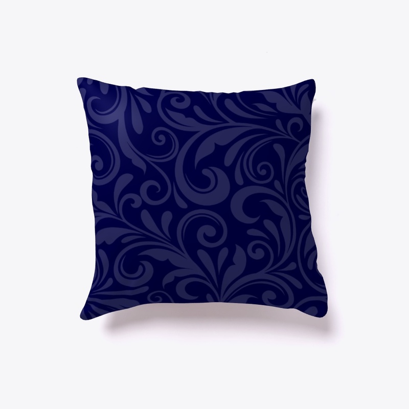 Indigo Flower Pillow