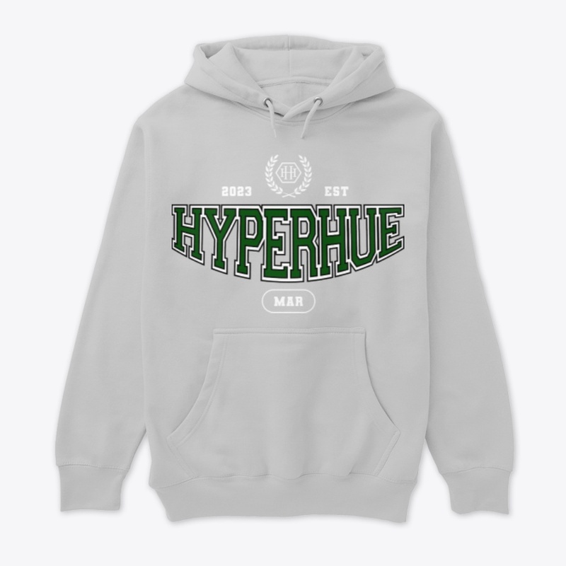 HyperHue Varsity tees green