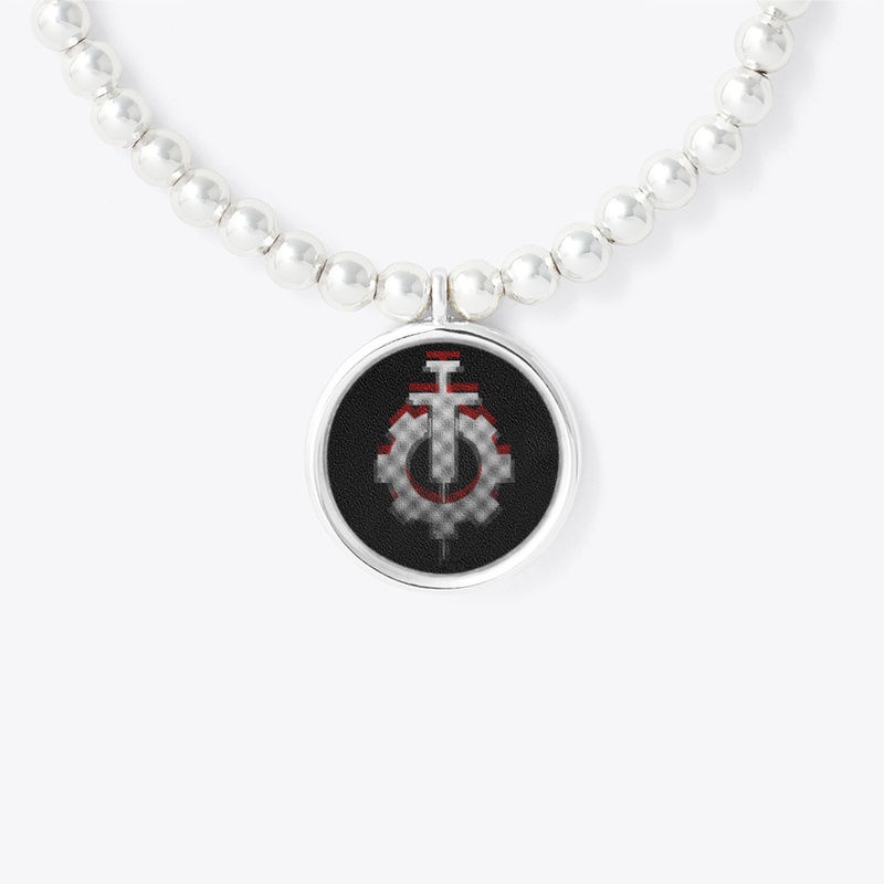 Anachronism Noir Circle Pendant Bracelet