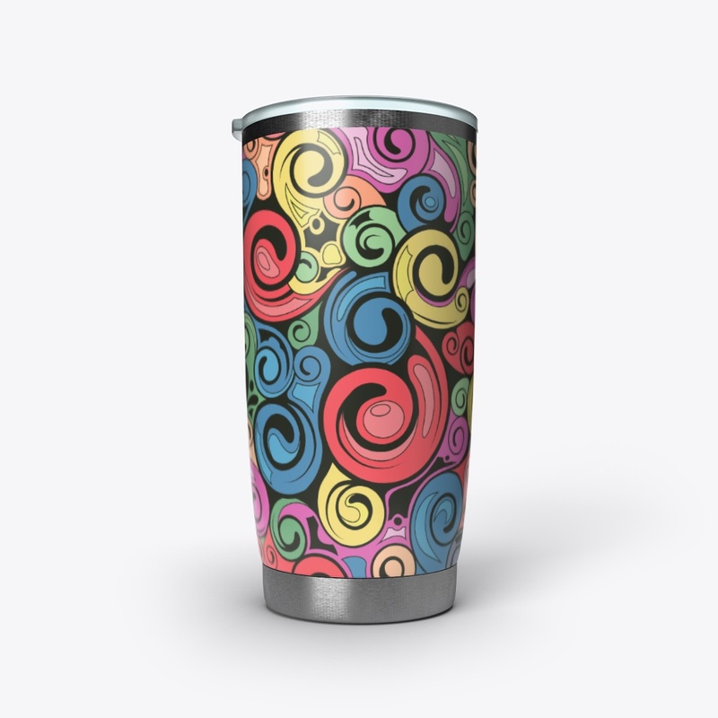Swirl Retro Art Pattern 
