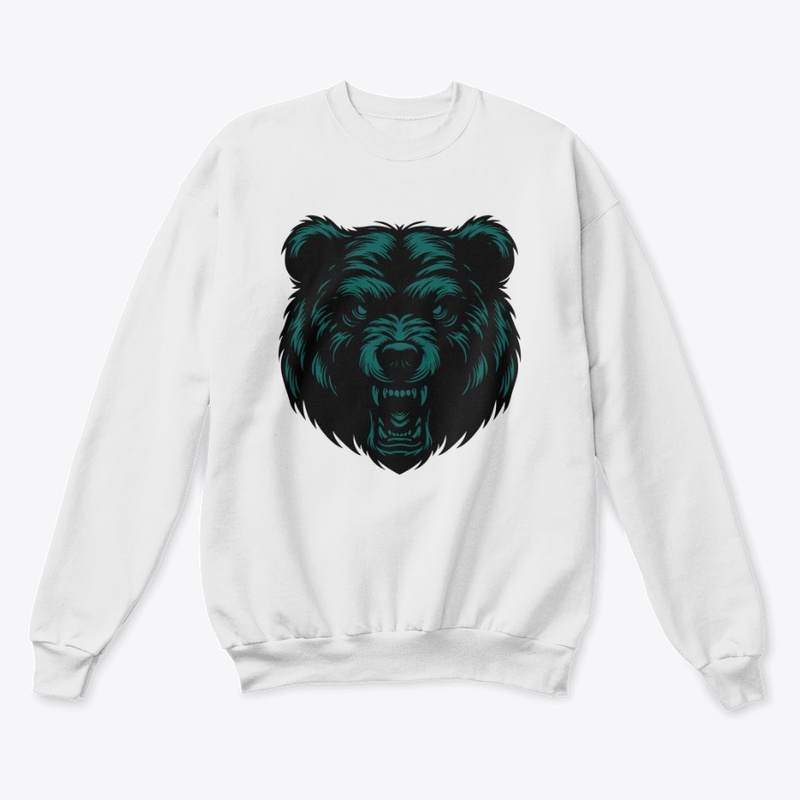 Angry Bear Head Design