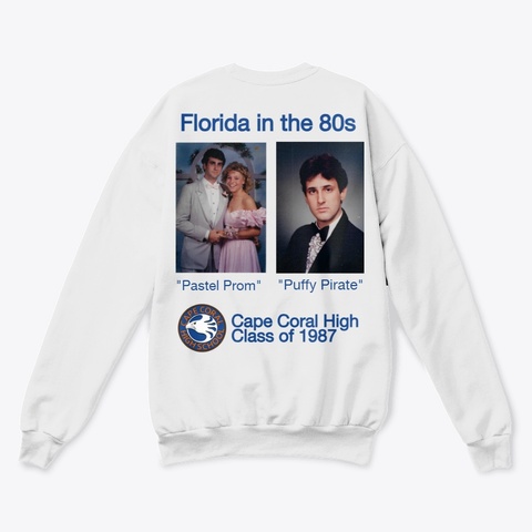 Music Trivia High School Shirt White  T-Shirt Back