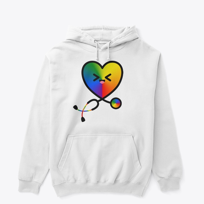 Stethoscope Heart Emoji Rainbow 2