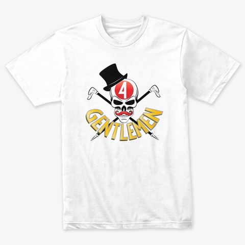 Gentlemen Heather White áo T-Shirt Front