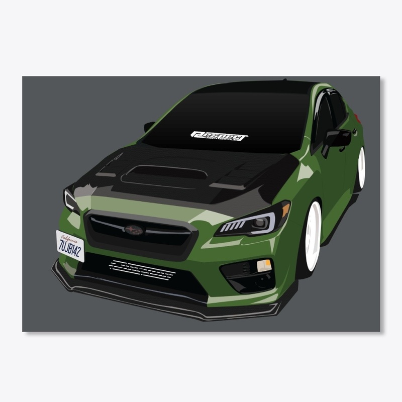 Green 17’ Subie WRX