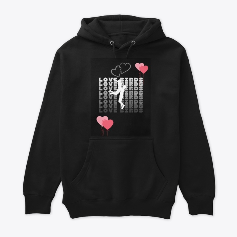 Love Bird print hoodie sweatshirt