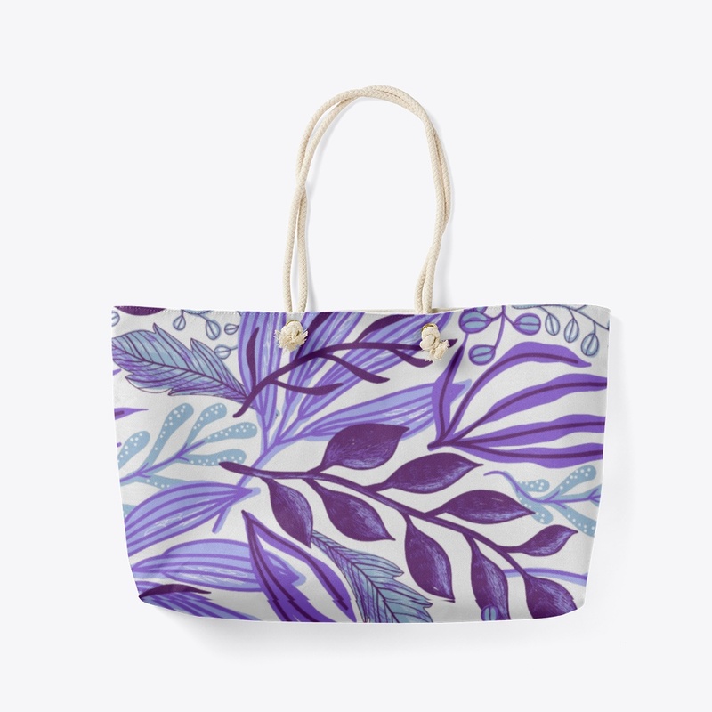Purple Floral All Over Print 