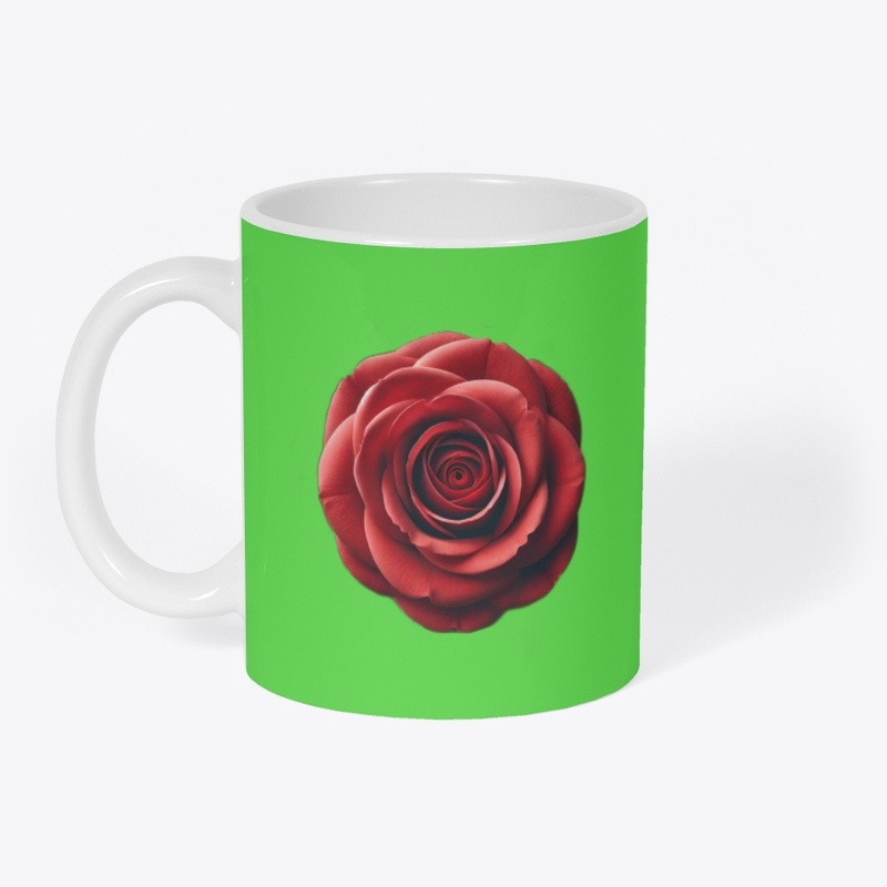 Elegant Rose Bloom (Top View)
