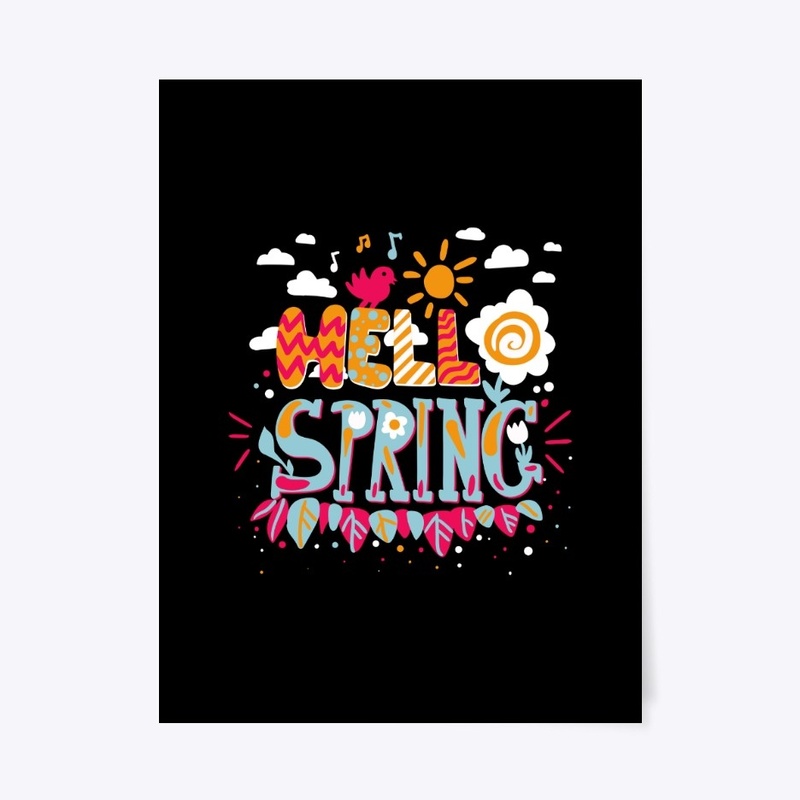 Hello spring T-shirt | Musical note, sin