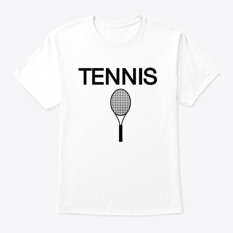 Tennis and Racket Double Sided T Shirt