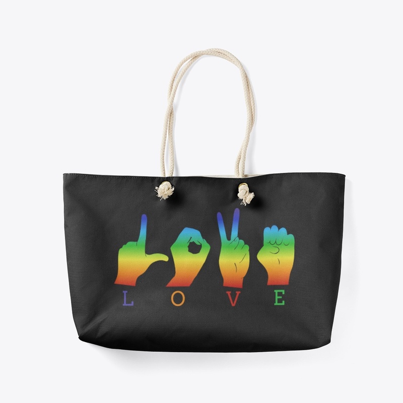 Rainbow LOVE Tote