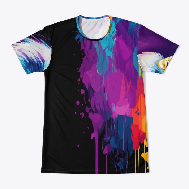 Colorful Vibrant Eagle | Rightward look