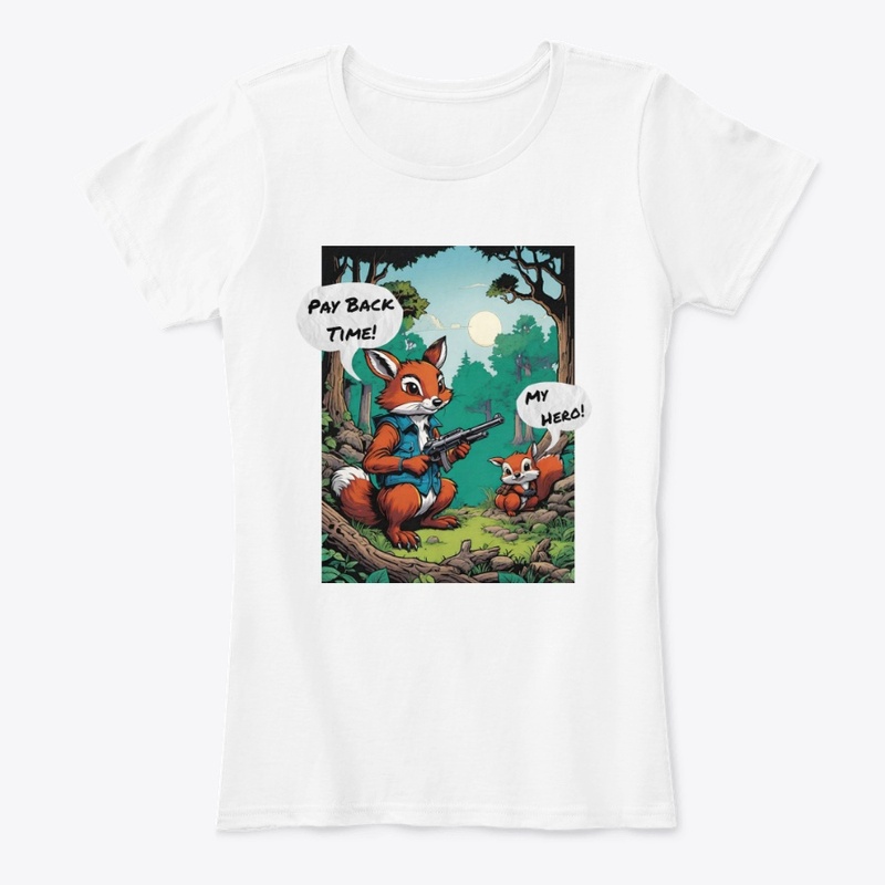 Funny Woodland Animal Cartoon Comic Art 