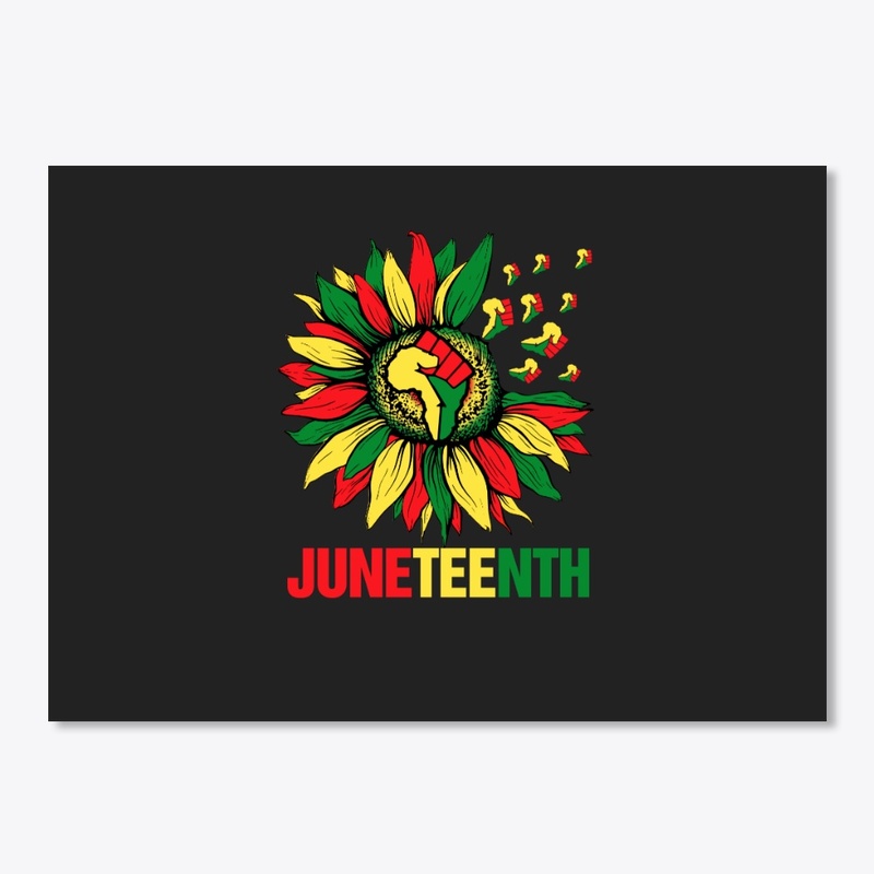 Sunflower Fist Juneteenth Black History