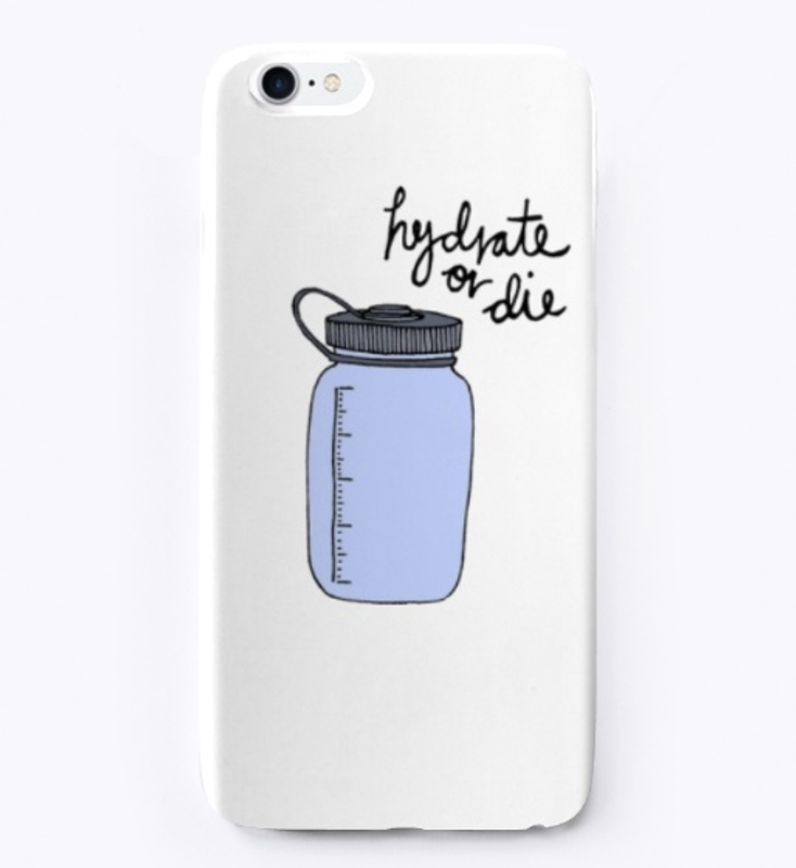 Hydrate or die - Sticker - phone cases 