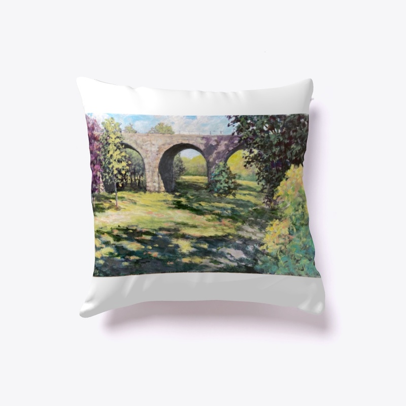 Scenic Train Bridge Painting
