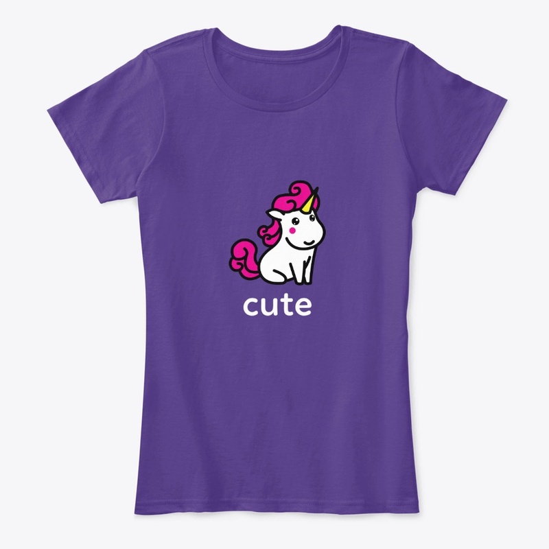 Little Cute Unicorn on a T-shirt